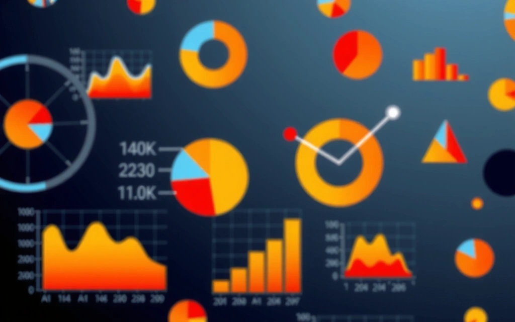 Abstrakt bilde av dataanalyse visualisering