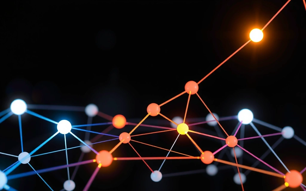 Abstrakt representasjon av vekst og innovasjon innen IT