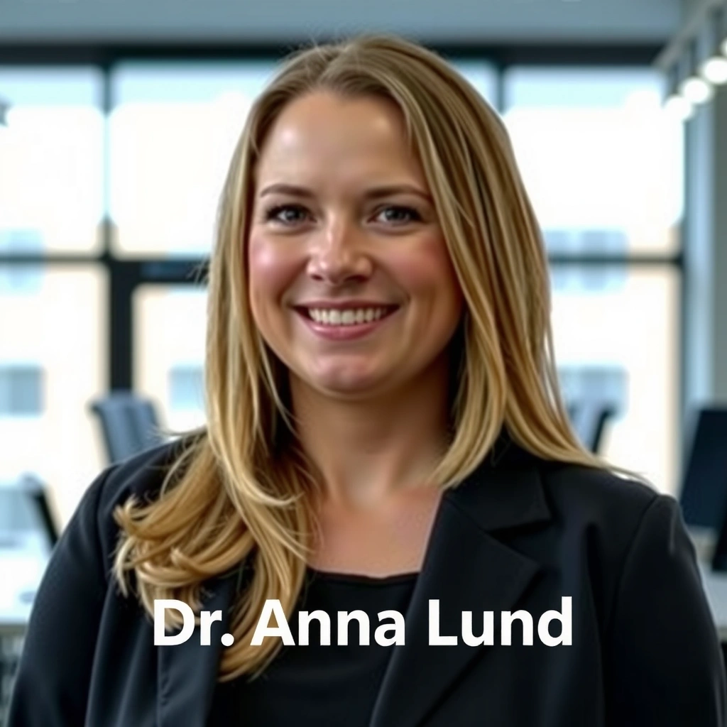 Portrett av Dr. Anna Lund, Senior AI Arkitekt