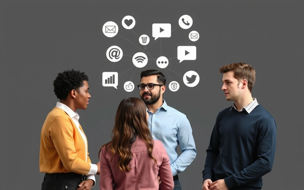 Mennesker som diskuterer og samarbeider online